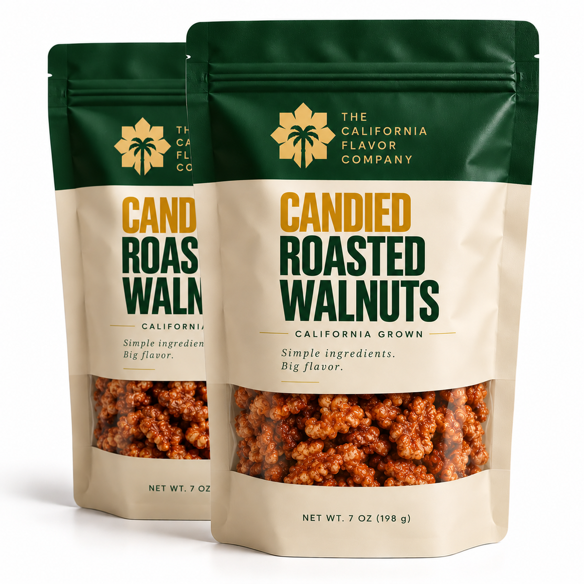 Candied Roasted Walnuts (2-Pack, 7 oz Each)