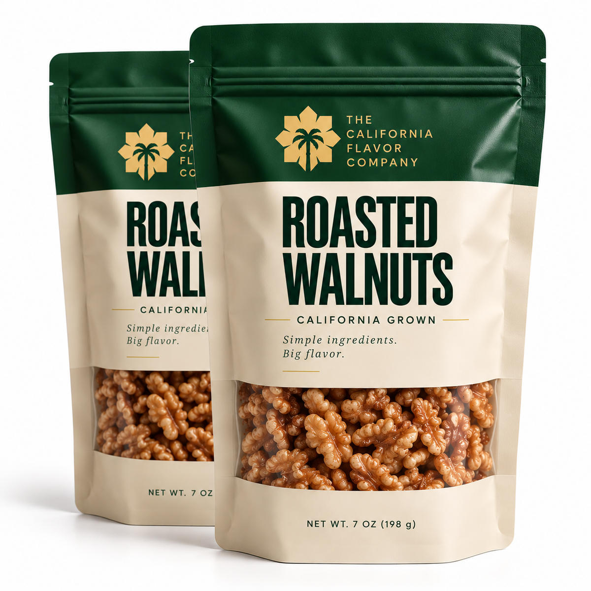 Roasted Walnuts (2-Pack, 7 oz Each)
